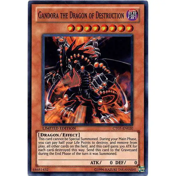 YuGiOh YuGiOh 5D's 2010 Collector Tin Super Rare Gandora the Dragon of Destruction CT07-EN020