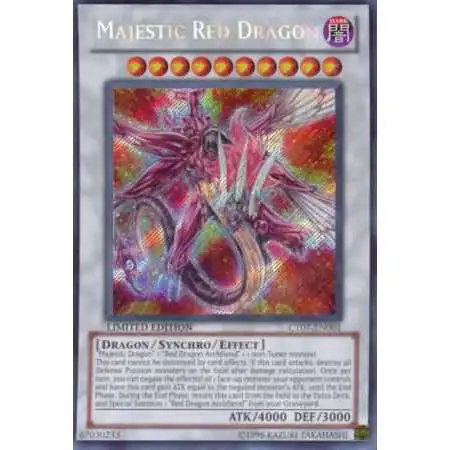 YuGiOh YuGiOh 5D's 2010 Collector Tin Secret Rare Majestic Red Dragon CT07-EN001