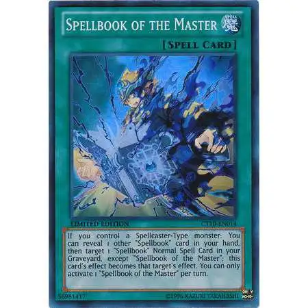 YuGiOh Holiday Tin Promo Super Rare Spellbook of the Master CT10-EN014
