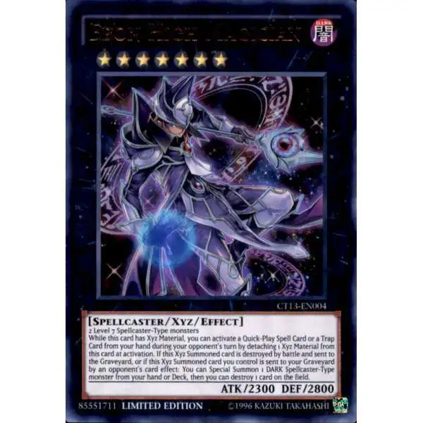 YuGiOh 2016 Mega-Tin Mega Pack Ultra Rare Ebon High Magician CT13-EN004 [Yugi Tin]
