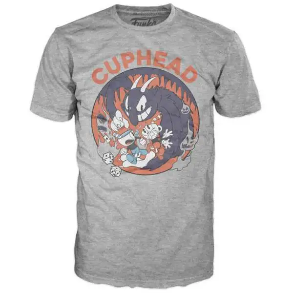 Funko Cuphead, Mugman & The Devil T-Shirt [Large]