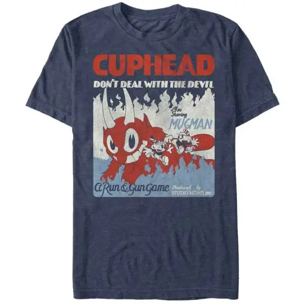 Cuphead Run & Gun Game T-Shirt [Large]