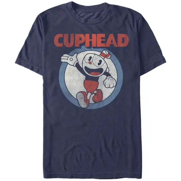 Cuphead Vintage Circle T-Shirt [Large]