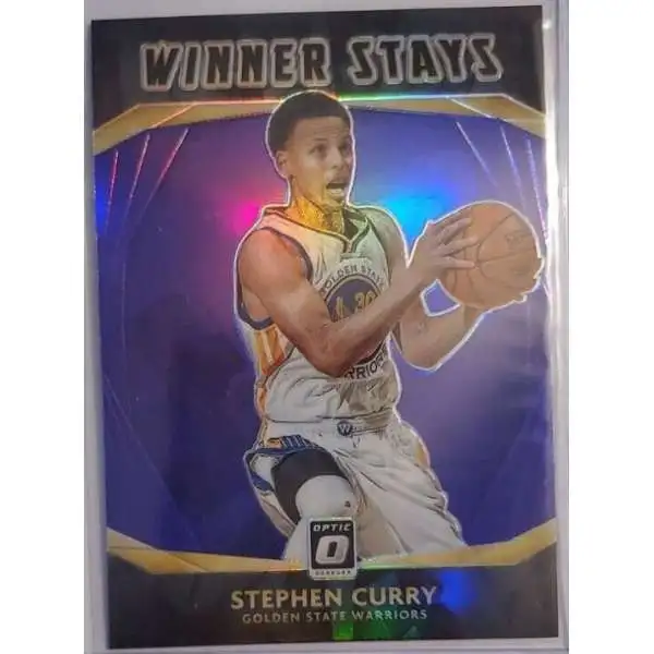 NBA Golden State Warriors 2020 Donruss Optic Basketball Stephen Curry #3 [Purple Winner Stays]