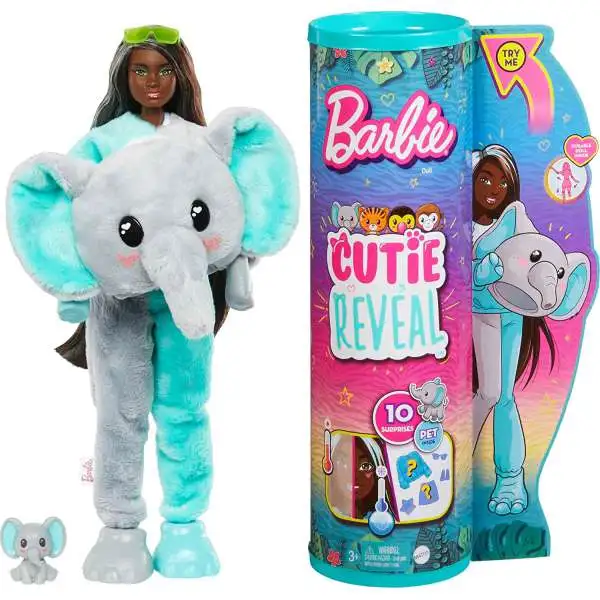 Barbie Cutie Reveal Jungle Series Elephant Surprise Doll [Damaged Package]