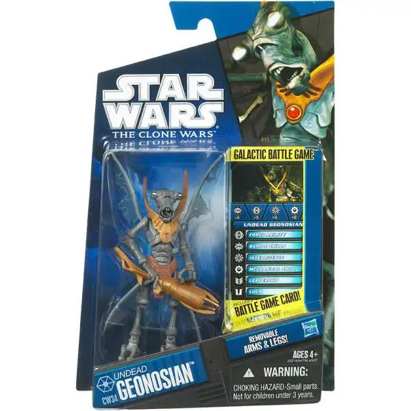 Star Wars Clone Wars 2010 Undead Geonosian Action Figure CW34