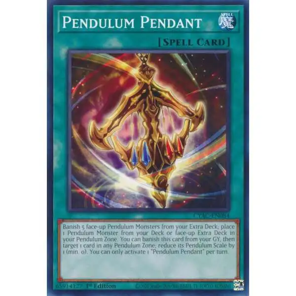 YuGiOh Trading Card Game Cyberstorm Access Common Pendulum Pendant CYAC-EN084