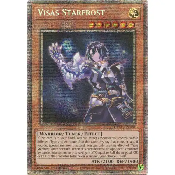 YuGiOh Trading Card Game Cyberstorm Access Starlight Rare Visas Starfrost CYAC-EN100