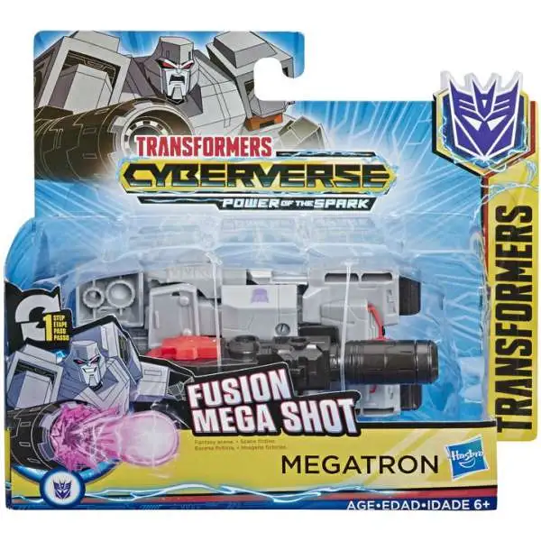 Transformers Cyberverse Power of the Spark 1 Step Changer Megatron 4.25" Action Figure [Fusion Mega Shot]