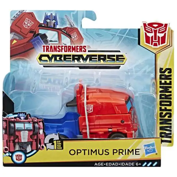 Transformers Cyberverse 1 Step Changer Optimus Prime 4.25" Action Figure [2018]