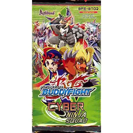 Future Card BuddyFight Trading Card Game Cyber Ninja Squad Booster Pack BFE-BT02 [5 Cards]