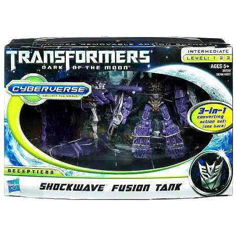 Transformers Dark of the Moon Cyberverse Shockwave Fusion Tank Action Figure