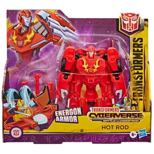 Transformers Cyberverse Battle for Cybertron Hot Rod Ultra Action Figure [Energon Armor]