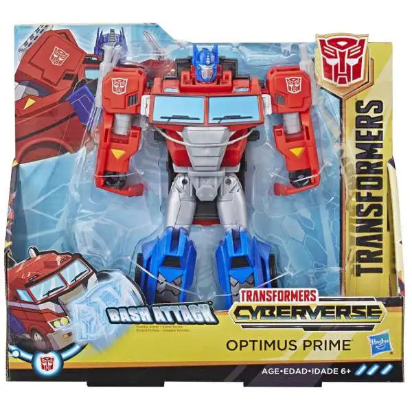 Transformers Cyberverse Optimus Prime Ultra Action Figure [Bash Attack]