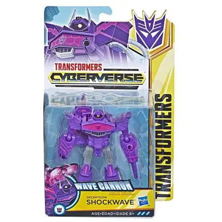 Transformers Cyberverse Decepticon Shockwave Warrior Action Figure [Wave Cannon]