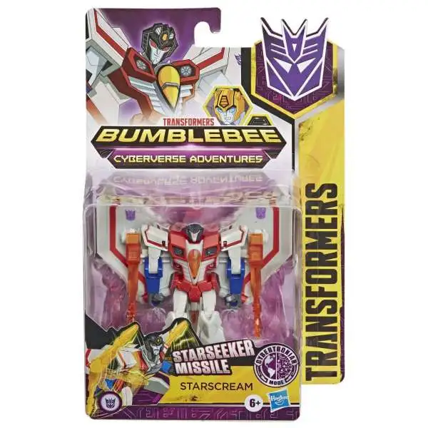 Transformers Bumblebee Cyberverse Adventures Starscream Warrior Action Figure
