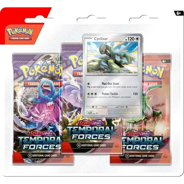 Pokemon Scarlet & Violet Temporal Forces Cyclizar Special Edition [3 Booster Packs & 1 Foil Promo Card]