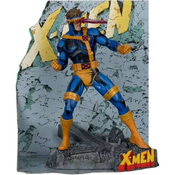 McFarlane Toys Marvel Cyclops Posed Figure with Scene [X-Men #1]