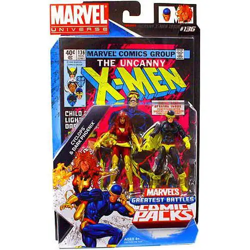 Marvel Universe Greatest Battles Comic Packs Cyclops & Dark Phoenix Action Figure 2-Pack