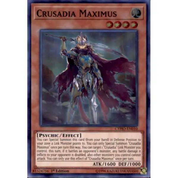 YuGiOh Cybernetic Horizon Super Rare Crusadia Maximus CYHO-EN010