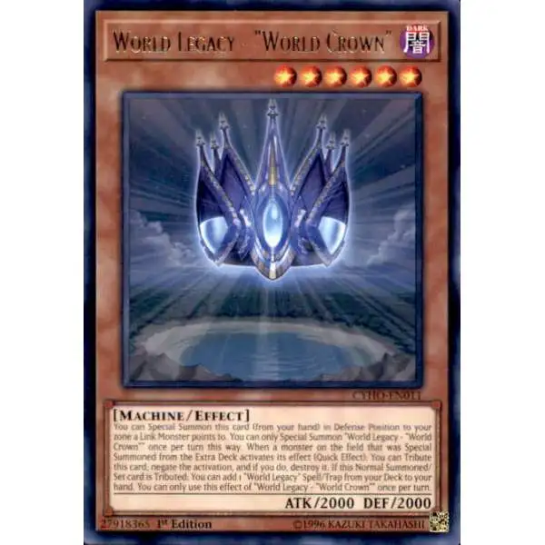 YuGiOh Cybernetic Horizon Rare World Legacy - World Crown CYHO-EN011