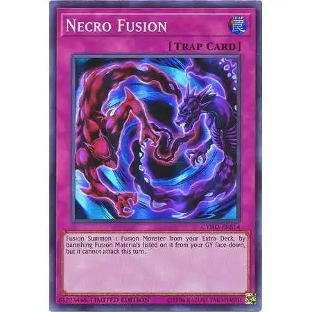 YuGiOh Cybernetic Horizon Super Rare Necro Fusion CYHO-ENSE4