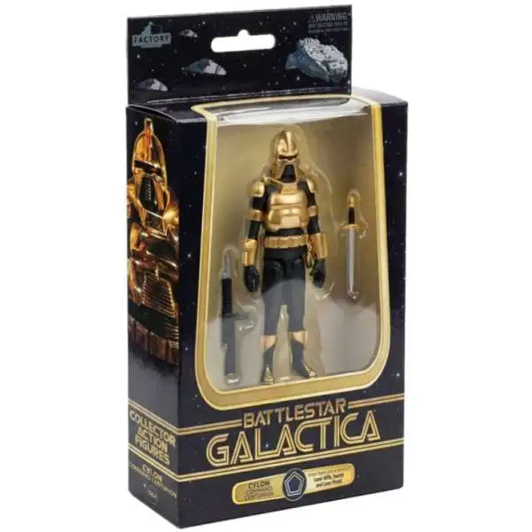 Battlestar Galactica Series 1 Cylon Centurion Commander Action Figure [Gold] (Pre-Order ships October)