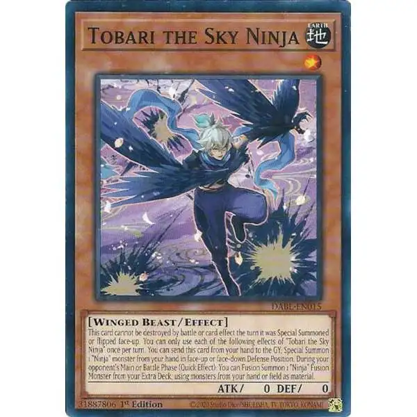 YuGiOh Darkwing Blast Common Tobari the Sky Ninja DABL-EN015