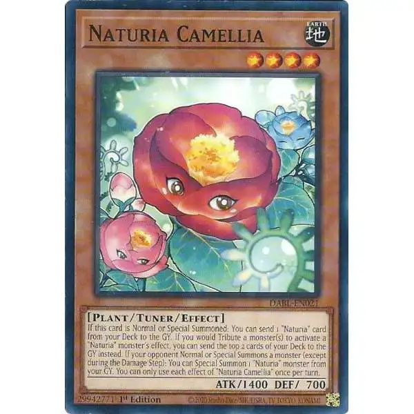 YuGiOh Darkwing Blast Common Naturia Camellia DABL-EN021