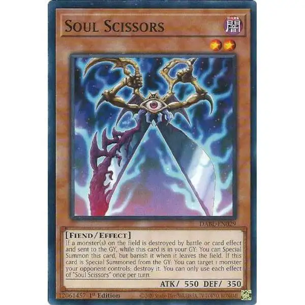 YuGiOh Darkwing Blast Common Soul Scissors DABL-EN029