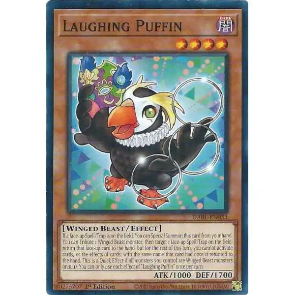 YuGiOh Darkwing Blast Common Laughing Puffin DABL-EN033