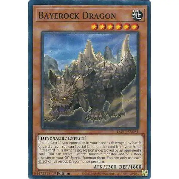 YuGiOh Darkwing Blast Common Bayerock Dragon DABL-EN081