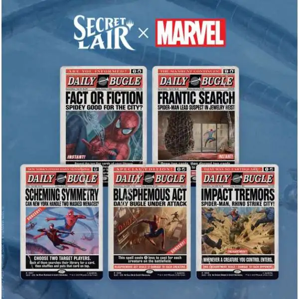 MtG Marvel Spider-Man Daily Bugle Breaking News Secret Lair Series