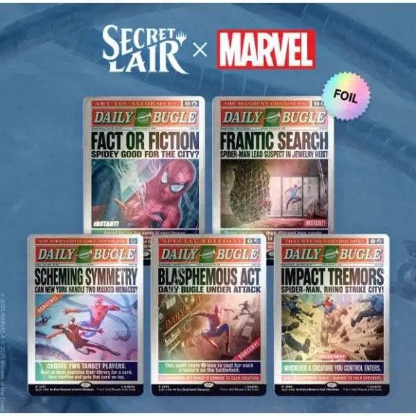 MtG Marvel Spider-Man Daily Bugle Breaking News Secret Lair Series [Foil Edition]