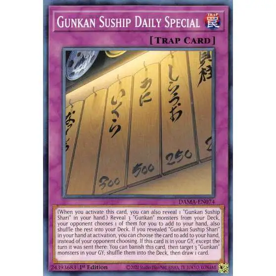 suship cards yugioh Yu-Gi-Oh! Gunkan Shari Red - POTE-EN026 - Common YuGiOh Trading Card Game Burst