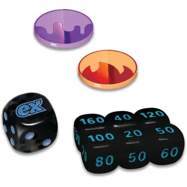 Pokemon Scarlet & Violet Black Bolt Damage Counter Dice, Coin-Flip Die & 2 Condition Markers