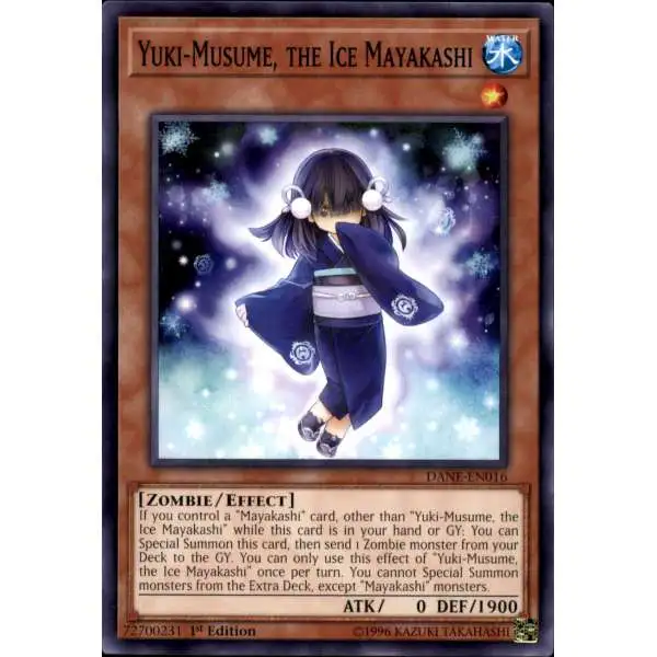 YuGiOh Dark Neostorm Common Yuki-Musume, the Ice Mayakashi DANE-EN016