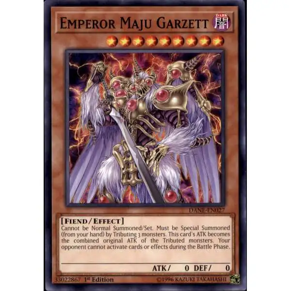 YuGiOh Dark Neostorm Common Emperor Maju Garzett DANE-EN027