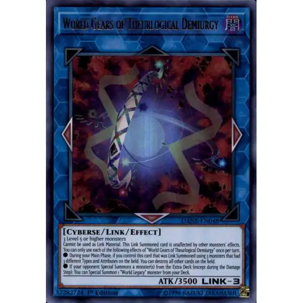 YuGiOh Dark Neostorm Ultra Rare World Gears of Theurlogical Demiurgy DANE-EN048
