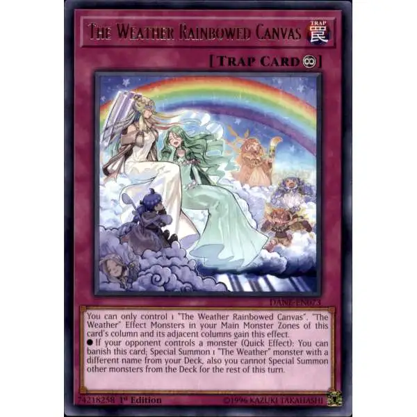 YuGiOh Dark Neostorm Rare The Weather Rainbowed Canvas DANE-EN073