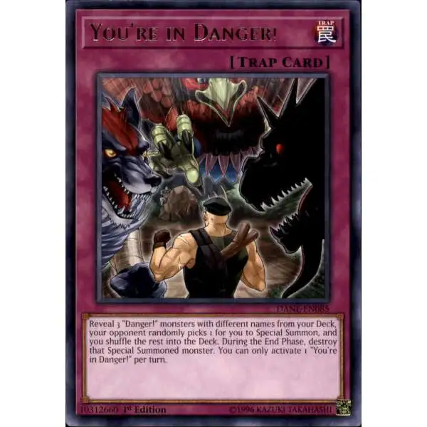 YuGiOh Dark Neostorm Rare You're in Danger! DANE-EN085