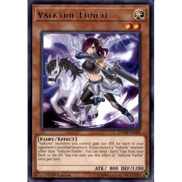YuGiOh Dark Neostorm Rare Valkyrie Funfte DANE-EN086
