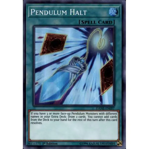 YuGiOh Dark Neostorm Super Rare Pendulum Halt DANE-EN097