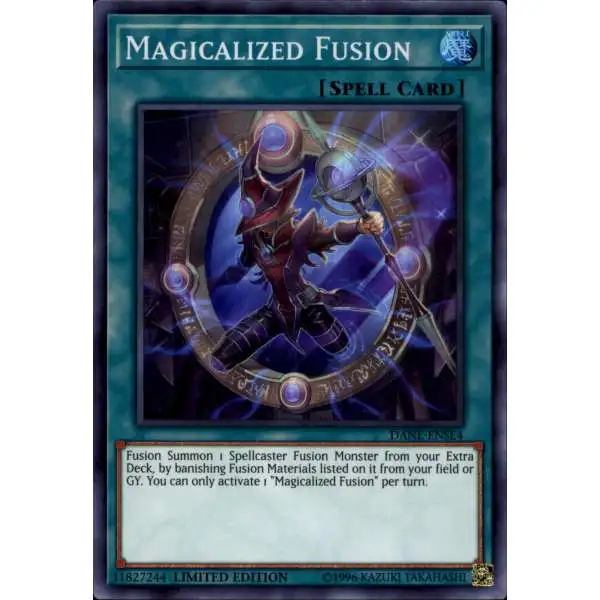 YuGiOh Dark Neostorm Super Rare Magicalized Fusion DANE-ENSE4