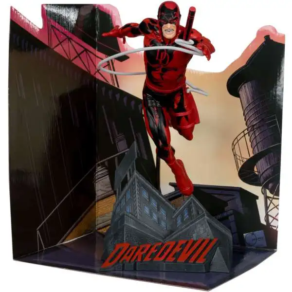 McFarlane Toys Marvel Daredevil Posed Figure with Scene [Daredevil #600, Damaged Package]