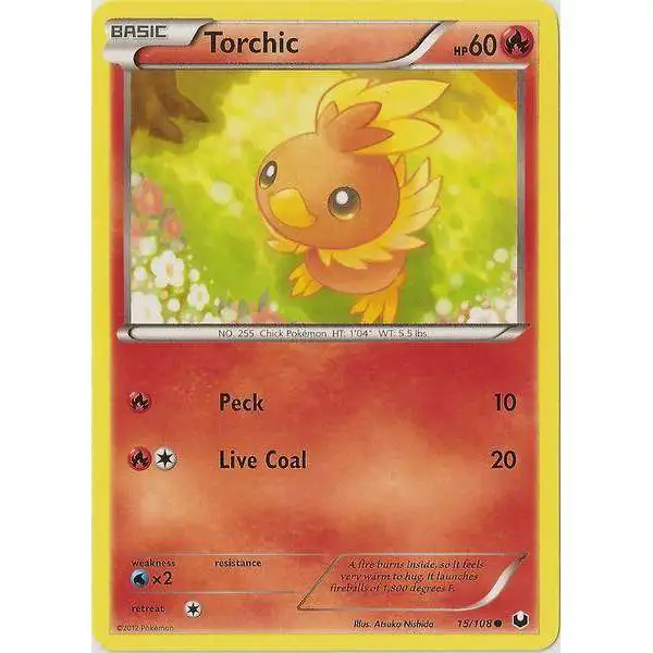 Pokemon Trading Card Game Black & White Dark Explorers Common Torchic #15