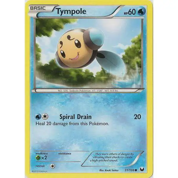 Pokemon Trading Card Game Black & White Dark Explorers Common Tympole #31