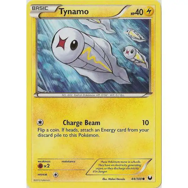 Pokemon Trading Card Game Black & White Dark Explorers Common Tynamo #44