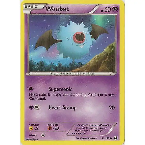 Pokemon Trading Card Game Black & White Dark Explorers Common Woobat #50