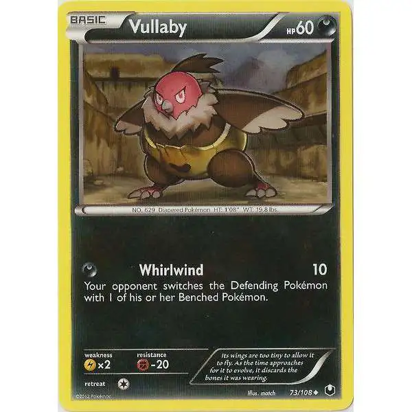 Pokemon Trading Card Game Black & White Dark Explorers Uncommon Vullaby #73